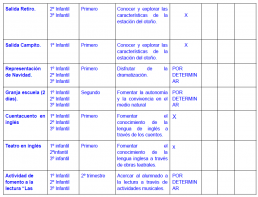actividades colegio arcangel infantil 2025 2026