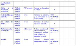 actividades colegio arcangel infantil 2025 2026
