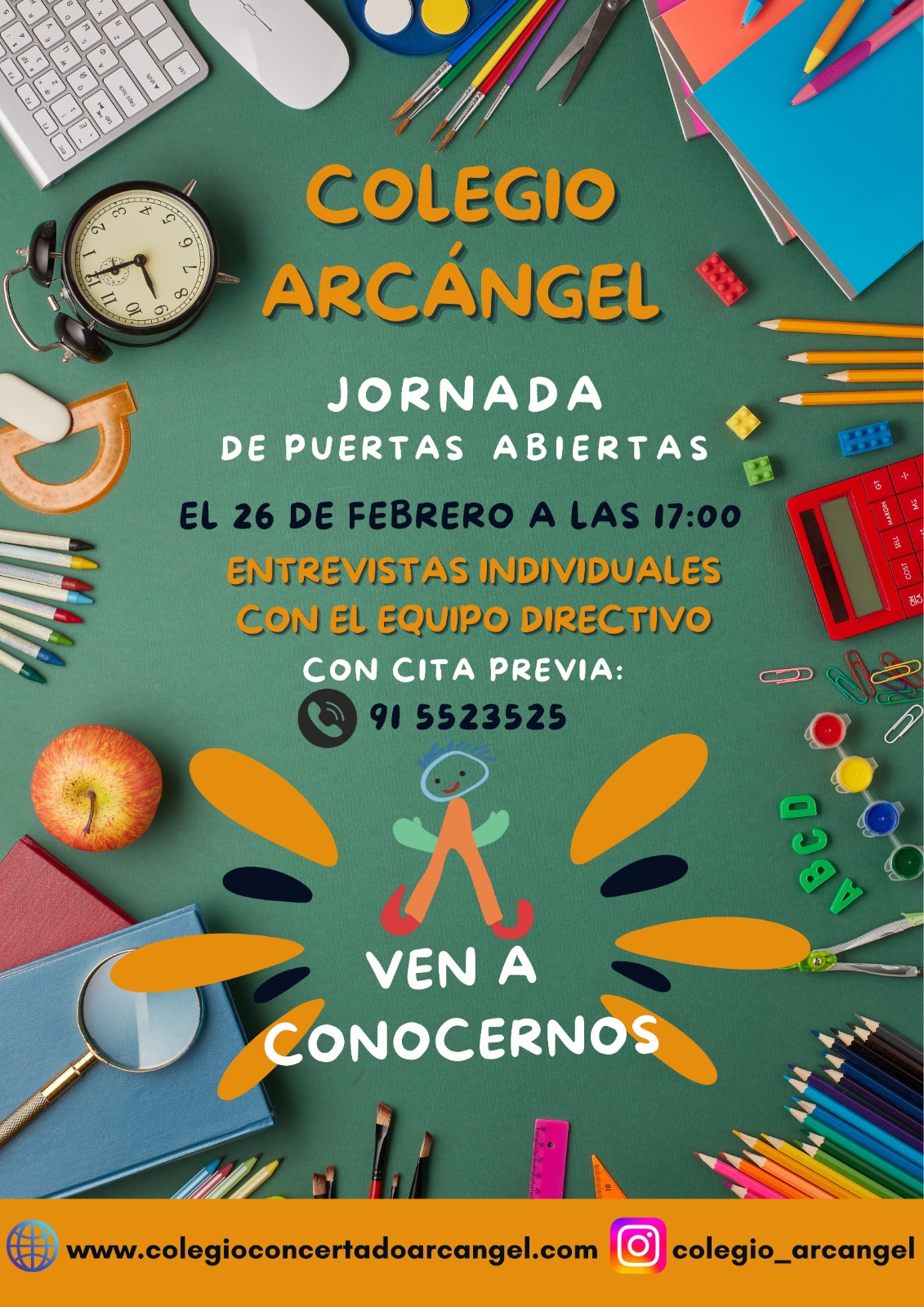 Admision curso 26- 27 Colegio concertado Arcangel